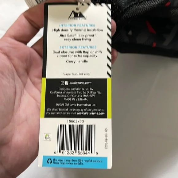 Arctic zone NWT Insulated Lunch Bag bag Velcro strap pink, purple and blue - Picture 2 of 7